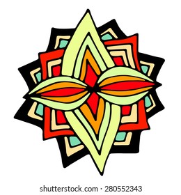 Beautiful Deco Mandala, Patterned design. Vector illustration