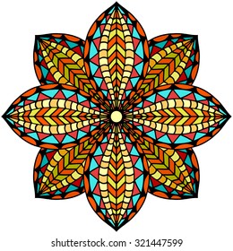 Beautiful Deco Mandala, Patterned design. Vector illustration