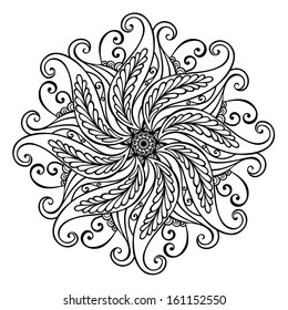 Bela Deco Mandala (Vetor), design padronizado