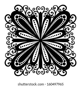 Beautiful Deco Square (Vector), Patterned design