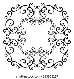 Beautiful Deco Square (Vector), Patterned design