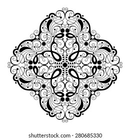 Beautiful Deco Square (Vector), Patterned Design, Amulet