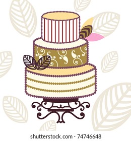 beautiful decorated cake