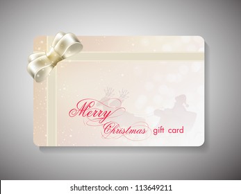 Beautiful decorated gift cards for Merry Christmas celebration. EPS 10.