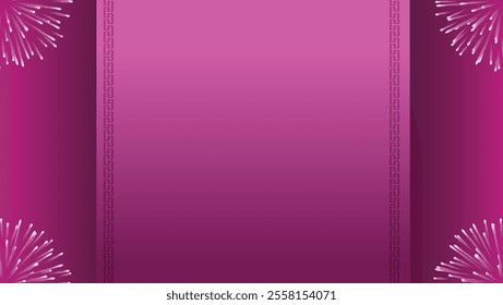 Beautiful Decoration Background with empty space for text - Decorative Fireworks Background