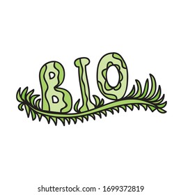 Bonito elemento decorativo. Bio. Ilustración del vector