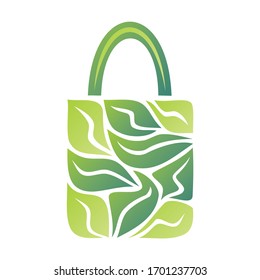 Beautiful decorative element. Eco bag. Vector illustration