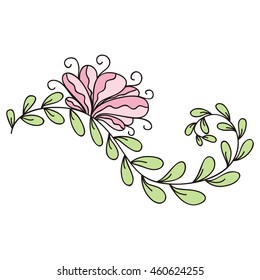 Beautiful decorative element. Vector illustration.