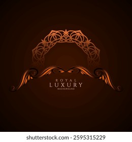 Beautiful decorative ethnic floral frame background vector