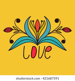 Beautiful Decorative Flower, Patterned design