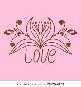Beautiful Decorative Flower, Patterned design