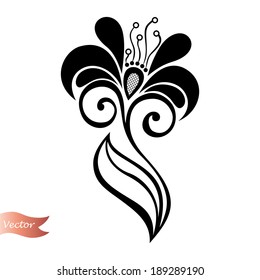 Beautiful Decorative Flower (Vector), Patterned design