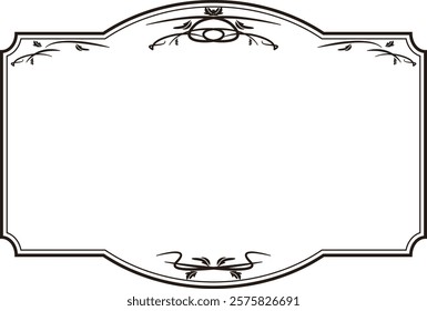 Beautiful decorative frame background material