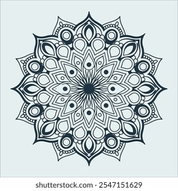 Hermoso fondo de diseño de mandala decorativo