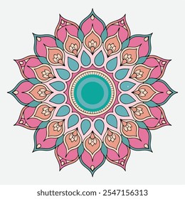 Schöne dekorative Mandala Design Hintergrund