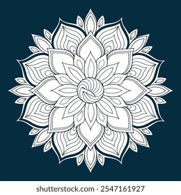 Beautiful decorative mandala design background