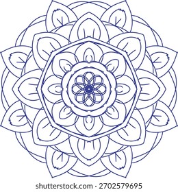 Diseño decorativo hermoso del mandala usando el Vector