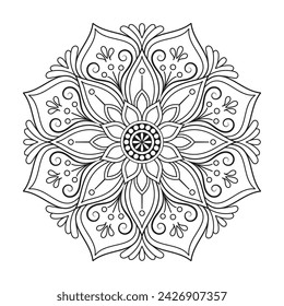 Hermosos elementos vectoriales de diseño decorativo Mandala