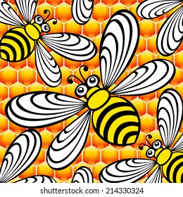 Beautiful decorative ornament with bee
