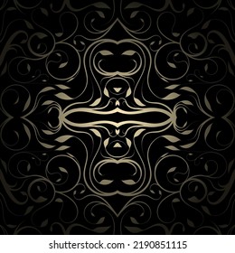 Beautiful decorative ornament pattern, seamless vector background, stylish illustration