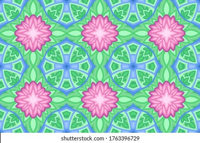 Hermoso fondo web decorativo con estampado floral sin costuras con flores rosadas