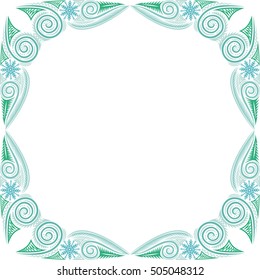 Beautiful decorative winter background. For happy new year and merry Christmas card. Vector illustration.