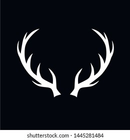 Beautiful deer horn vector illustration 