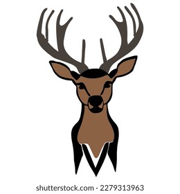 A beautiful deer vector artwork