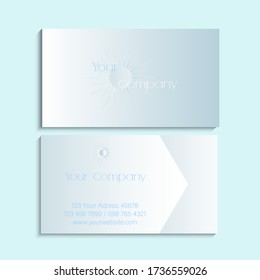 
Beautiful delicate business card with gradient for your business.