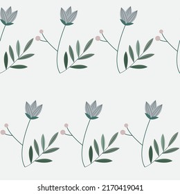 beautiful and delicate floral and plant print