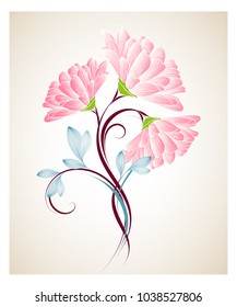 Beautiful delicate floral spring background with camomile flowers.