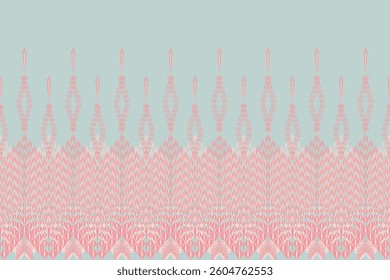 Beautiful delicate geometric ethnic oriental seamless pattern traditional design for clothing, carpet, background, wallpaper, wrapping, fabrics, vector illustration. Embroidery style sadu, sadou.