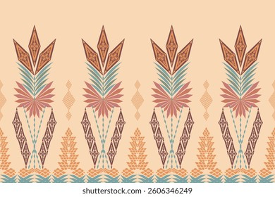 Beautiful delicate geometric ethnic oriental seamless pattern traditional design for clothing, carpet, background, wallpaper, wrapping, fabrics, vector illustration. Embroidery style sadu, sadou.