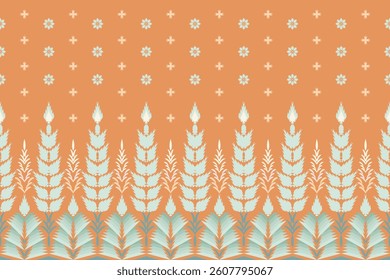 Beautiful delicate geometric ethnic oriental seamless pattern traditional design for clothing, carpet, background, wallpaper, wrapping, fabrics, vector illustration. Embroidery style sadu, sadou.