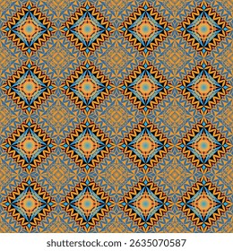 Beautiful delicate geometric ethnic oriental seamless pattern traditional design for clothing, carpet, background, wallpaper, wrapping, fabrics, vector illustration. Embroidery style sadu, sadou.