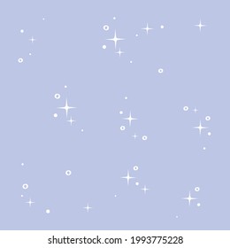 beautiful delicate pattern with stars on a lilac background