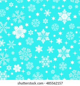 Beautiful and delicate snowflakes