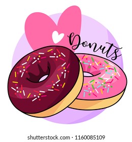 beautiful and delicious donuts
