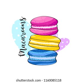 beautiful and delicious macaroons
