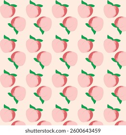 beautiful and delicious  peach design pattern 