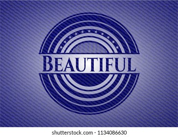 Beautiful with denim texture
