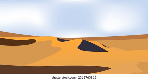 Beautiful desert pictures. vector illustration eps10.