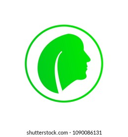 Beautiful design of the concept of the combination of man and nature