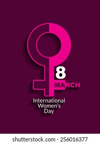Beautiful design element for Women's day.