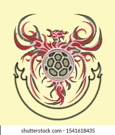 Beautiful design Embroidery emblem logo