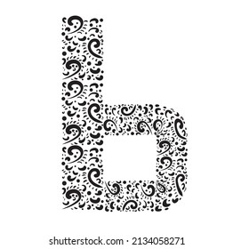 beautiful design fitting for people who needs b ornament pattern