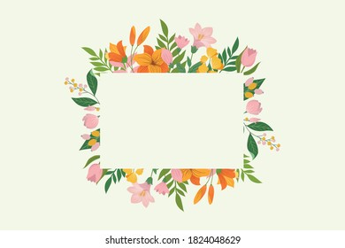 Beautiful design floral background template