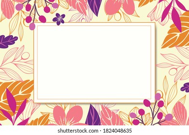 Beautiful design floral background template
