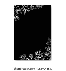 Hermosa plantilla de diseño de fondo floral