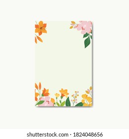 Beautiful design floral background template